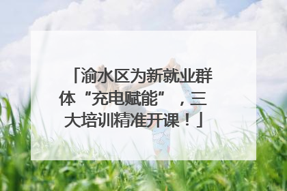 渝水区为新就业群体“充电赋能”，三大培训精准开课！