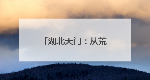 湖北天门：从荒郊田野到城市“天花板” 内陆最大侨乡换“新颜”