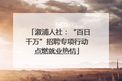 溆浦人社：“百日千万”招聘专项行动点燃就业热情