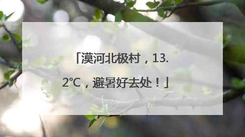 漠河北极村，13.2℃，避暑好去处！