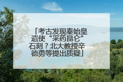 考古发现秦始皇遣使“采药昆仑”石刻？北大教授辛德勇等提出质疑