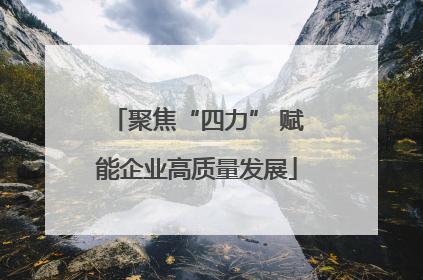 聚焦“四力” 赋能企业高质量发展