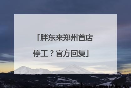 胖东来郑州首店停工？官方回复