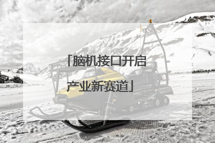 脑机接口开启产业新赛道