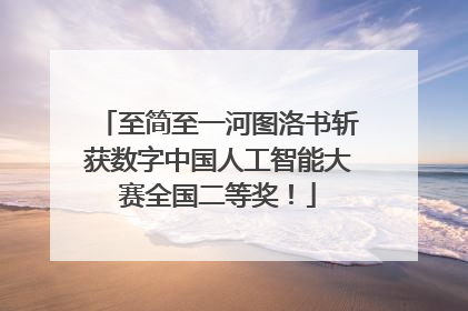 至简至一河图洛书斩获数字中国人工智能大赛全国二等奖！