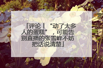 评论丨“动了太多人的蛋糕”，可能告别直播的张雪峰不妨把话说清楚