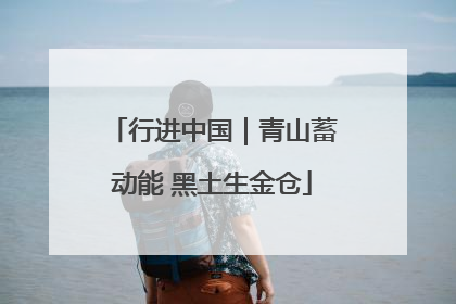 行进中国｜青山蓄动能 黑土生金仓