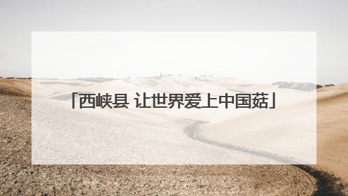 西峡县 让世界爱上中国菇