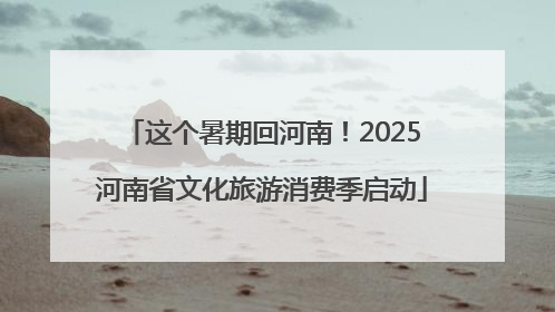 这个暑期回河南！2025河南省文化旅游消费季启动