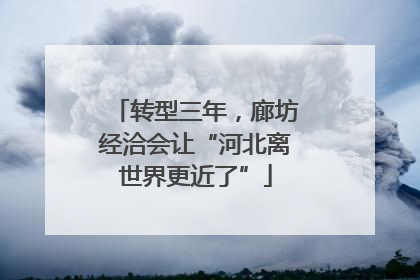 转型三年，廊坊经洽会让“河北离世界更近了”