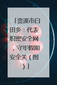 贵溪市白田乡：代表织密安全网，守牢假期安全关（图）