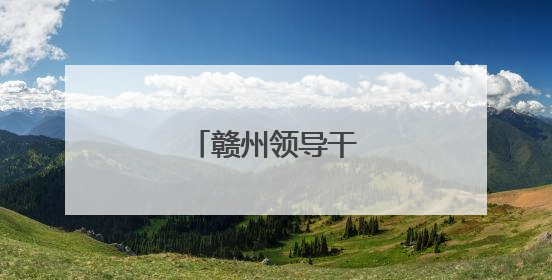 赣州领导干部任前公示