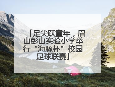 足尖跃童年，眉山彭山实验小学举行“海豚杯”校园足球联赛