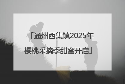 通州西集镇2025年樱桃采摘季甜蜜开启