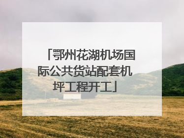 鄂州花湖机场国际公共货站配套机坪工程开工