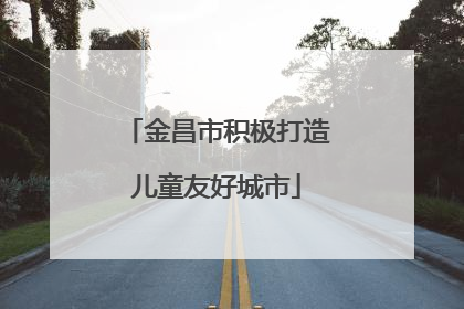 金昌市积极打造儿童友好城市