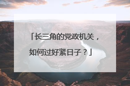 长三角的党政机关，如何过好紧日子？