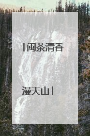 闽茶清香漫天山