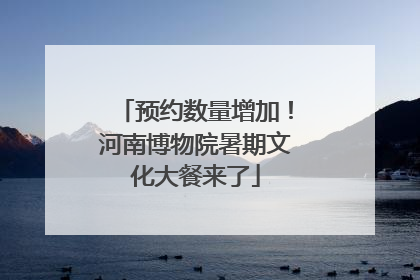预约数量增加！河南博物院暑期文化大餐来了