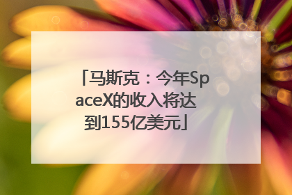 马斯克：今年SpaceX的收入将达到155亿美元