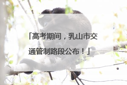 高考期间，乳山市交通管制路段公布！