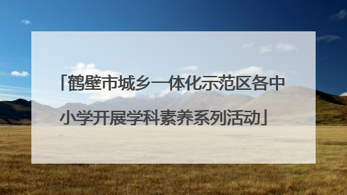 鹤壁市城乡一体化示范区各中小学开展学科素养系列活动