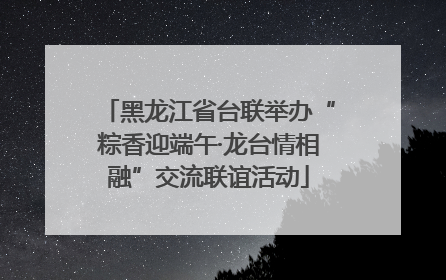 黑龙江省台联举办“粽香迎端午·龙台情相融”交流联谊活动