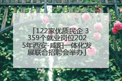 122家优质民企 3359个就业岗位2025年西安-咸阳一体化发展联合招聘会举办