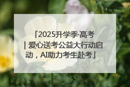 2025升学季·高考｜爱心送考公益大行动启动，AI助力考生赴考